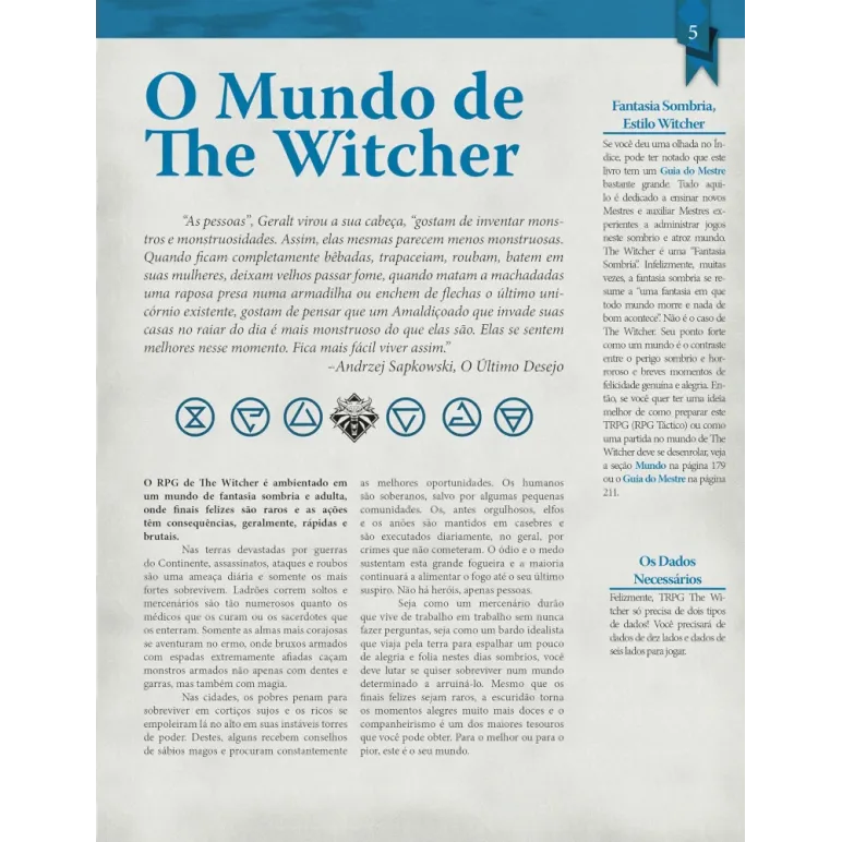 Witcher, The - RPG - Livro de Regras - Devir Jogos