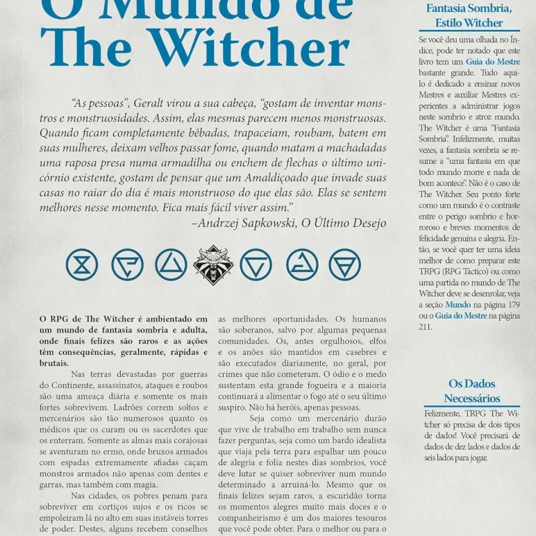 Witcher, The - RPG - Livro de Regras - Devir Jogos Witcher, The - RPG - Livro de Regras - Devir Jogos