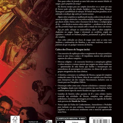 Vampiro: A Máscara - Cultos dos Deuses de Sangue (Suplemento) - Galápagos Jogos Vampiro: A Máscara - Cultos dos Deuses de Sangue (Suplemento) - Galápagos Jogos