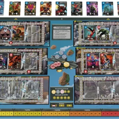 Marvel Battlegrounds (com Insert e kit de sleeve) - Bucaneiros Marvel Battlegrounds (com Insert e kit de sleeve) - Bucaneiros