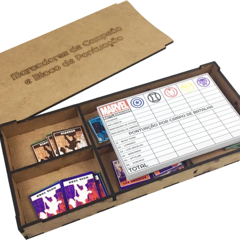 Marvel Battlegrounds (com Insert e kit de sleeve) - Bucaneiros Marvel Battlegrounds (com Insert e kit de sleeve) - Bucaneiros