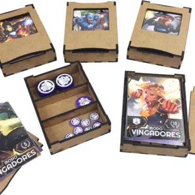 Marvel Battlegrounds (com Insert e kit de sleeve) - Bucaneiros Marvel Battlegrounds (com Insert e kit de sleeve) - Bucaneiros