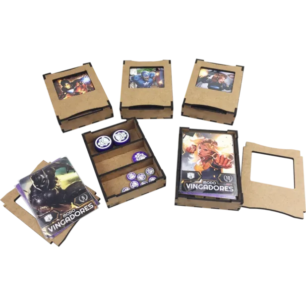 Marvel Battlegrounds (com Insert e kit de sleeve) - Bucaneiros Marvel Battlegrounds (com Insert e kit de sleeve) - Bucaneiros