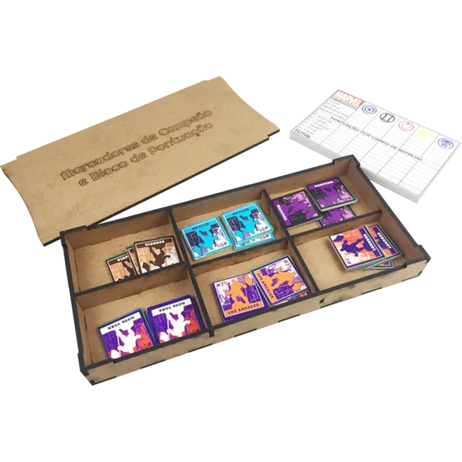 Marvel Battlegrounds (com Insert e kit de sleeve) - Bucaneiros Marvel Battlegrounds (com Insert e kit de sleeve) - Bucaneiros