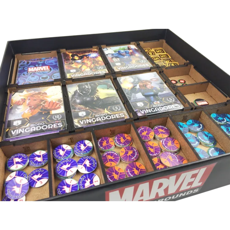 Marvel Battlegrounds (com Insert e kit de sleeve) - Bucaneiros Marvel Battlegrounds (com Insert e kit de sleeve) - Bucaneiros