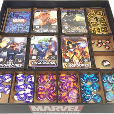 Marvel Battlegrounds (com Insert e kit de sleeve) - Bucaneiros Marvel Battlegrounds (com Insert e kit de sleeve) - Bucaneiros