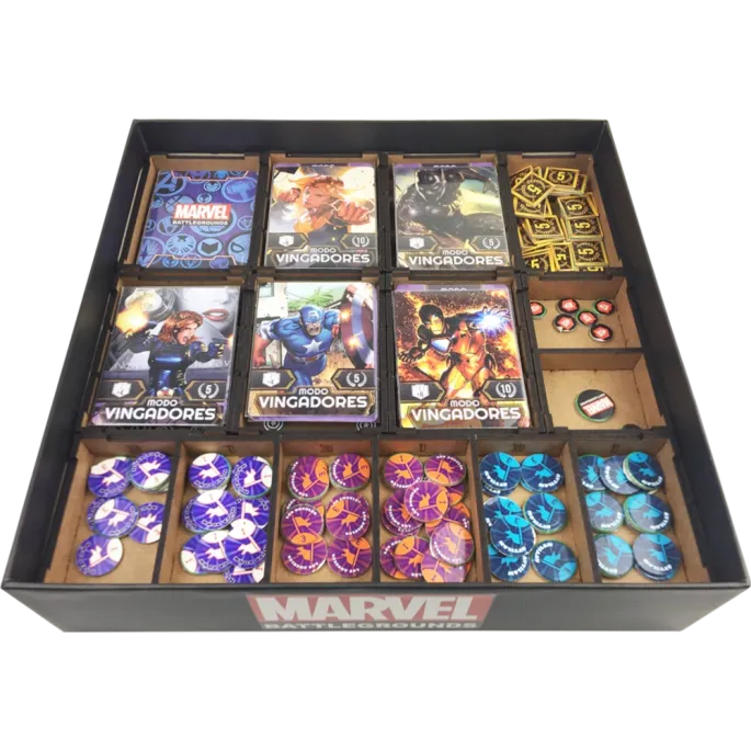Marvel Battlegrounds (com Insert e kit de sleeve) - Bucaneiros Marvel Battlegrounds (com Insert e kit de sleeve) - Bucaneiros