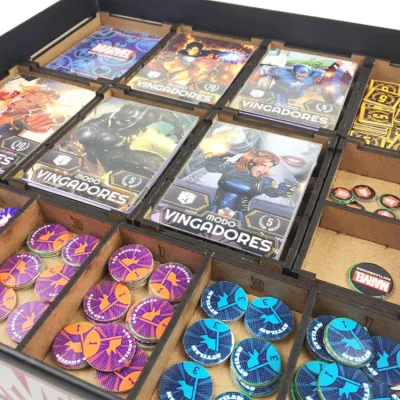 Marvel Battlegrounds (com Insert e kit de sleeve) - Bucaneiros Marvel Battlegrounds (com Insert e kit de sleeve) - Bucaneiros