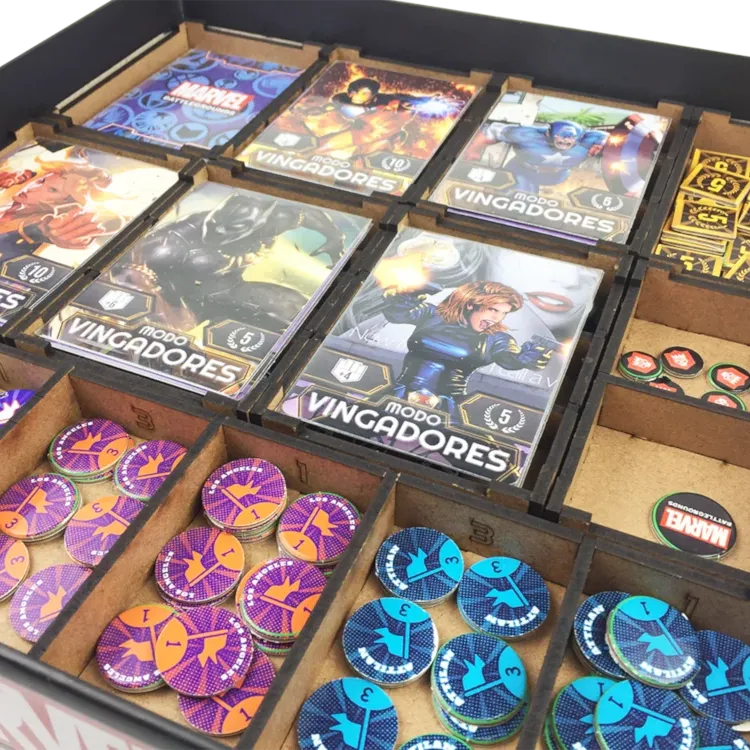 Marvel Battlegrounds (com Insert e kit de sleeve) - Bucaneiros Marvel Battlegrounds (com Insert e kit de sleeve) - Bucaneiros