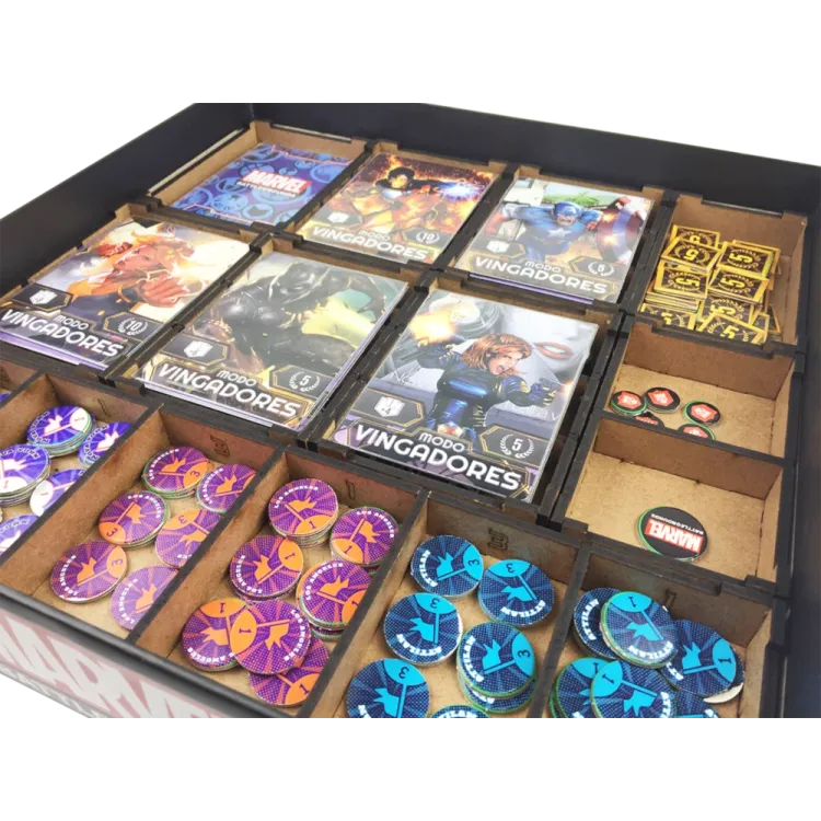 Marvel Battlegrounds (com Insert e kit de sleeve) - Bucaneiros Marvel Battlegrounds (com Insert e kit de sleeve) - Bucaneiros