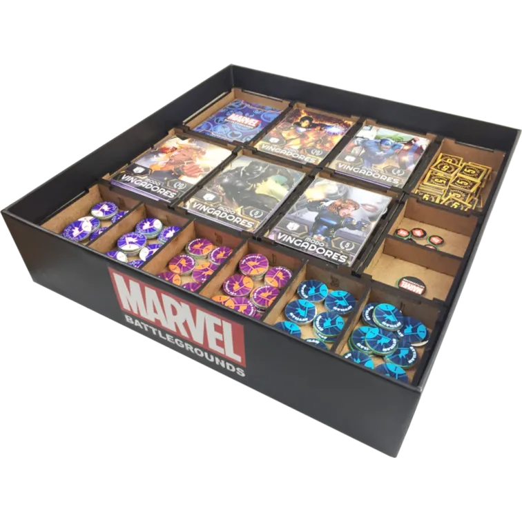 Marvel Battlegrounds (com Insert e kit de sleeve) - Bucaneiros Marvel Battlegrounds (com Insert e kit de sleeve) - Bucaneiros