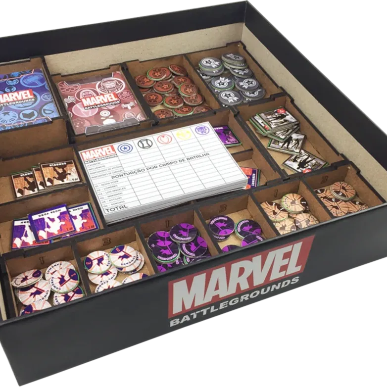 Marvel Battlegrounds (com Insert e kit de sleeve) - Bucaneiros Marvel Battlegrounds (com Insert e kit de sleeve) - Bucaneiros