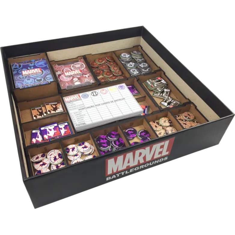 Marvel Battlegrounds (com Insert e kit de sleeve) - Bucaneiros Marvel Battlegrounds (com Insert e kit de sleeve) - Bucaneiros