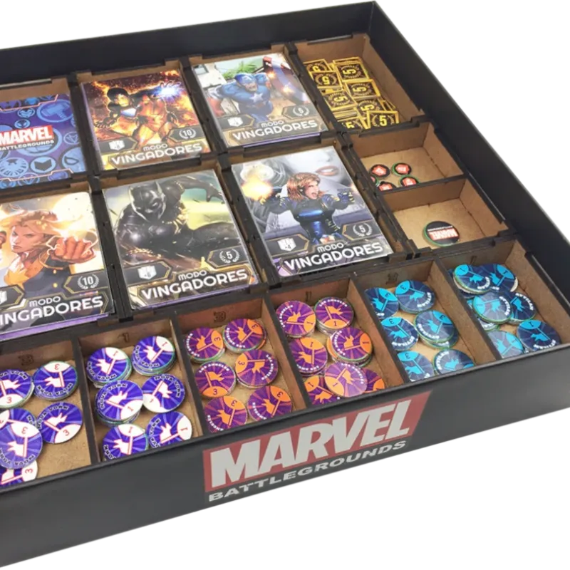 Marvel Battlegrounds (com Insert e kit de sleeve) - Bucaneiros Marvel Battlegrounds (com Insert e kit de sleeve) - Bucaneiros