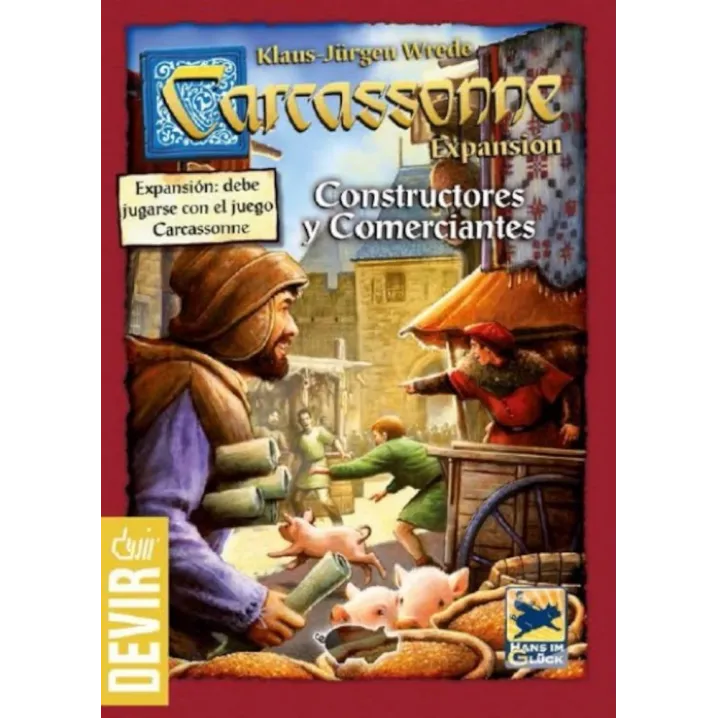 Carcassonne Expansão: Construtores e Comerciantes - Devir Jogos