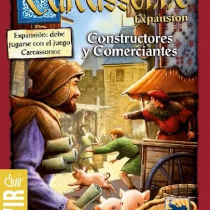 Carcassonne Expansão: Construtores e Comerciantes - Devir Jogos