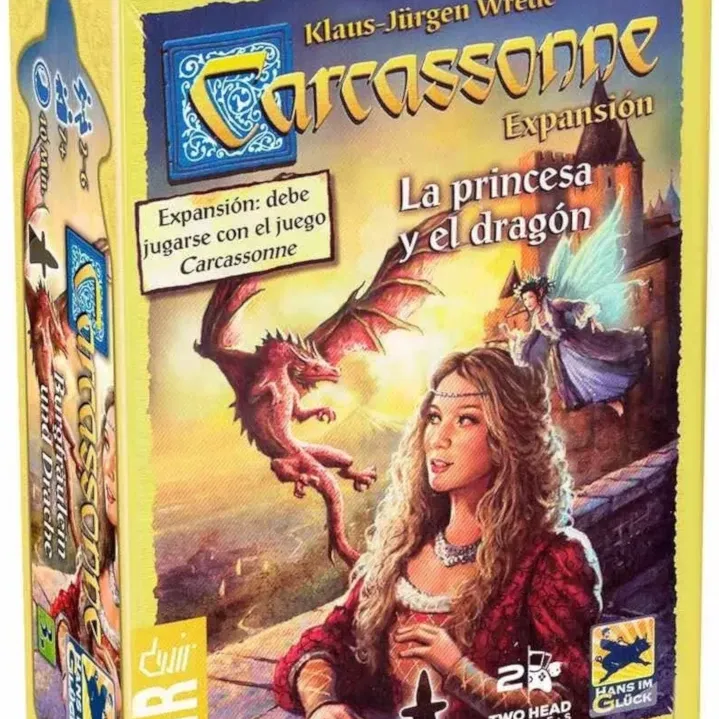 Carcassonne Expansão: A Princesa e o Dragão - Devir Jogos Carcassonne Expansão: A Princesa e o Dragão - Devir Jogos