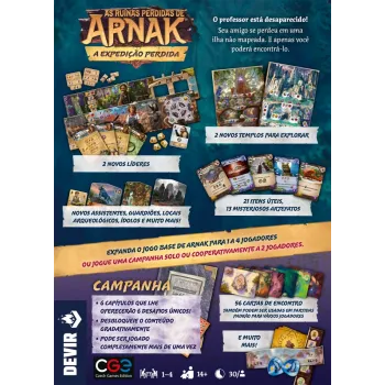 Ruínas Perdidas de Arnak, As: A Expedição Perdida (Expansão) - Devir Jogos