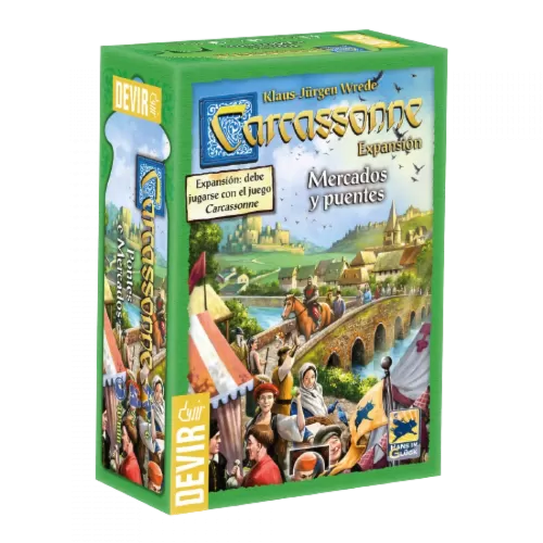 Carcassonne Expansão: Mercados e Pontes - Devir Jogos