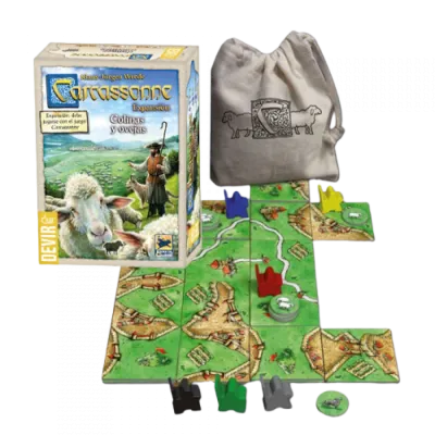 Carcassonne Expansão: Colinas e Ovelhas - Devir Jogos