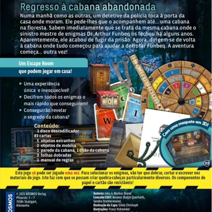 Exit: Regresso à Cabana Abandonada - Devir Jogos