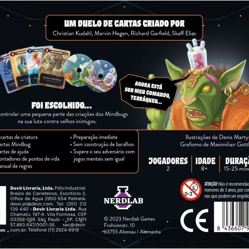 Mindbug: Primeiro contato - Devir Jogos Mindbug: Primeiro contato - Devir Jogos