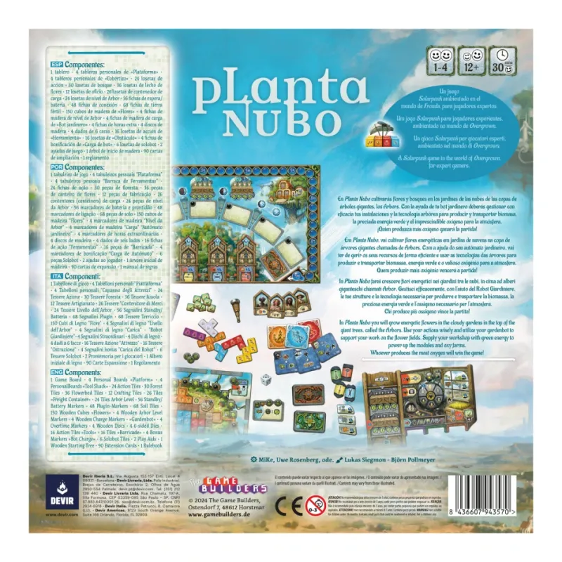 Planta Nubo - Devir Jogos Planta Nubo - Devir Jogos