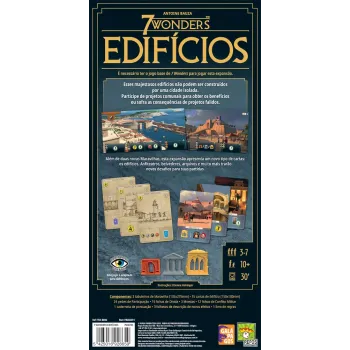 7 Wonders (2ª Edição) - Expansão: Edifícios - Galápagos Jogos 7 Wonders (2ª Edição) - Expansão: Edifícios - Galápagos Jogos