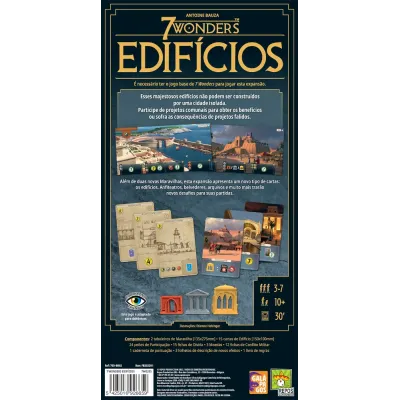 7 Wonders (2ª Edição) - Expansão: Edifícios - Galápagos Jogos