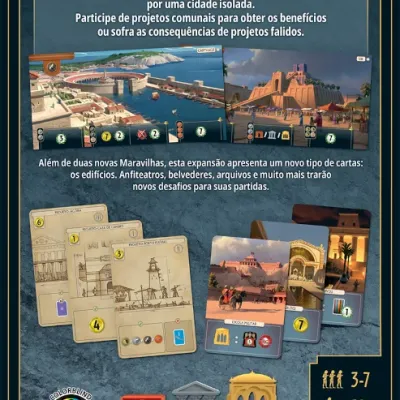7 Wonders (2ª Edição) - Expansão: Edifícios - Galápagos Jogos