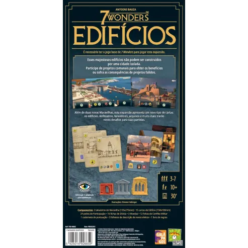 7 Wonders (2ª Edição) - Expansão: Edifícios - Galápagos Jogos