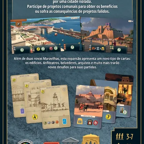 7 Wonders (2ª Edição) - Expansão: Edifícios - Galápagos Jogos