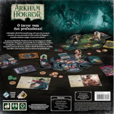 Arkham Horror Expansão - Sob Ondas Tenebrosas - Galápagos Jogos Arkham Horror Expansão - Sob Ondas Tenebrosas - Galápagos Jogos
