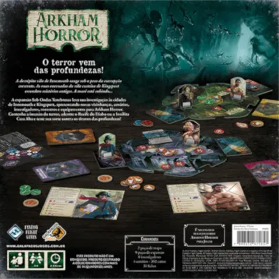 Arkham Horror Expansão - Sob Ondas Tenebrosas - Galápagos Jogos