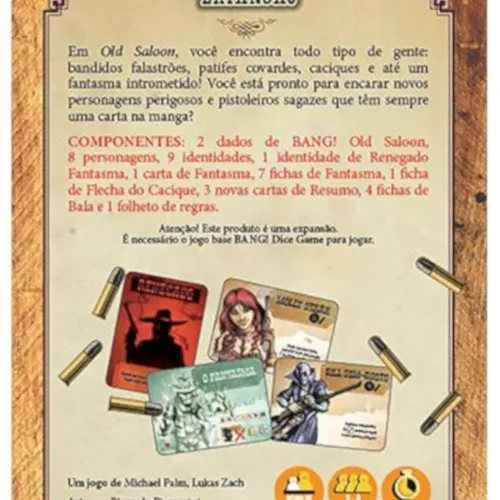 Bang! Dice Game Expansão: Old Saloon - Galápagos Jogos