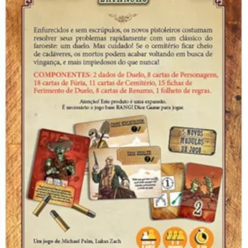 Bang! Dice Game Expansão: Undead or Alive - Galápagos Jogos Bang! Dice Game Expansão: Undead or Alive - Galápagos Jogos