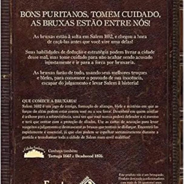 Coleção Cidades Sombrias 02: Salem 1692 - Galápagos Jogos