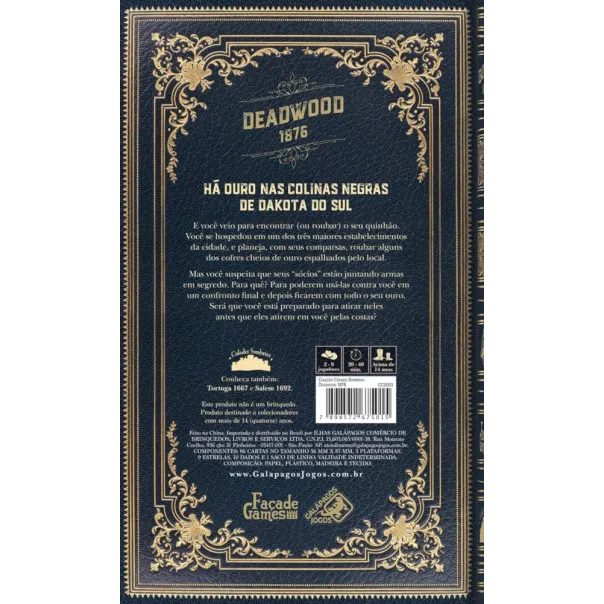 Coleção Cidades Sombrias 03: Deadwood 1876 - Galápagos Jogos