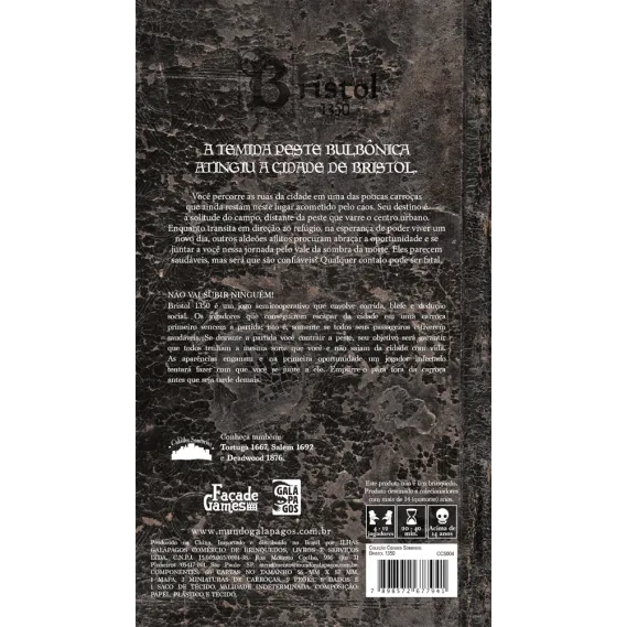 Coleção Cidades Sombrias 04: Bristol 1350 - Galápagos Jogos