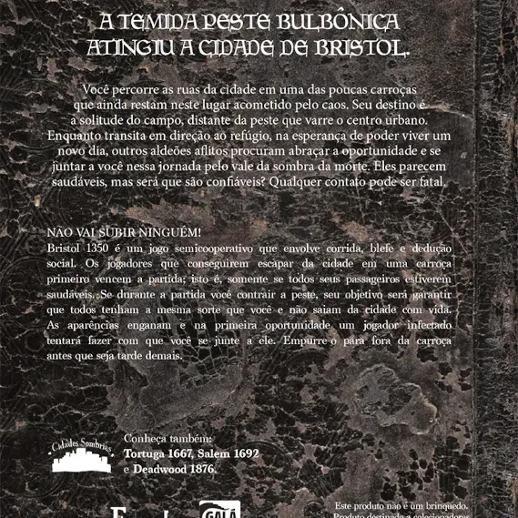 Coleção Cidades Sombrias 04: Bristol 1350 - Galápagos Jogos
