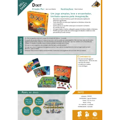 Dixit - Uma Imagem Vale Mais Que Mil Palavras! - Galápagos Jogos