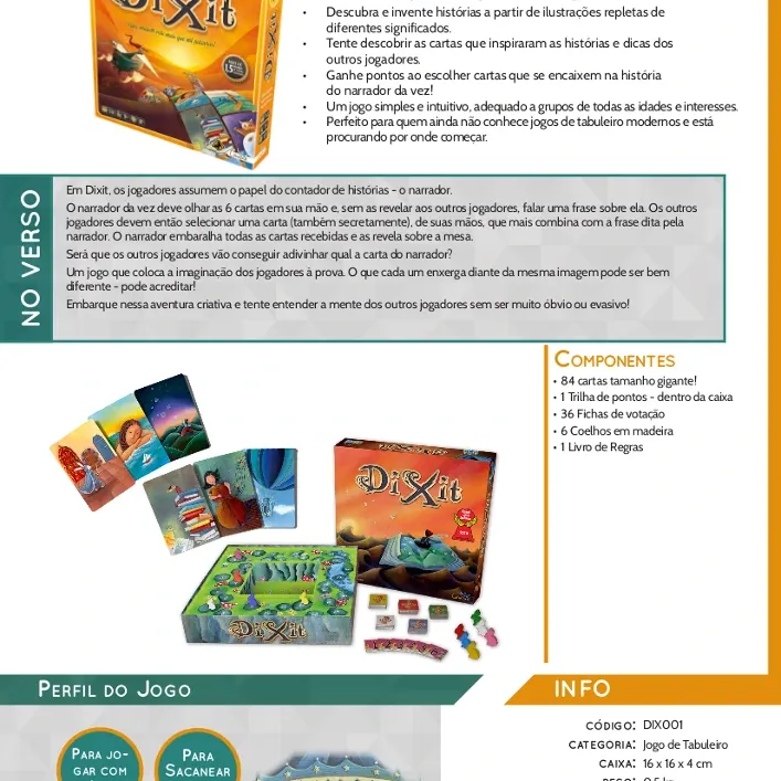 Dixit - Uma Imagem Vale Mais Que Mil Palavras! - Galápagos Jogos