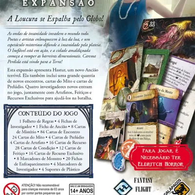 Eldritch Horror Expansão - Sinais de Carcosa - Galápagos Jogos
