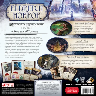 Eldritch Horror Expansão - Máscaras de Nyarlathotep - Galápagos Jogos