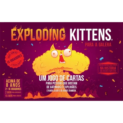 Exploding Kittens: Para a Galera - Galápagos Jogos