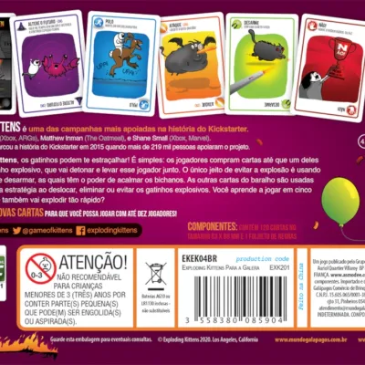 Exploding Kittens: Para a Galera - Galápagos Jogos Exploding Kittens: Para a Galera - Galápagos Jogos
