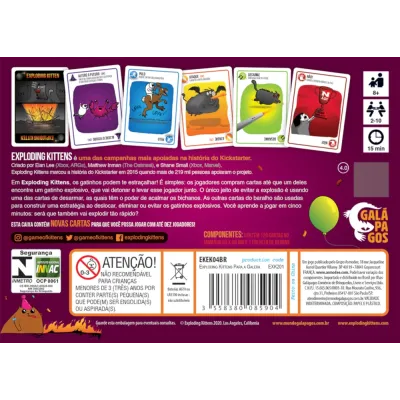 Exploding Kittens: Para a Galera - Galápagos Jogos
