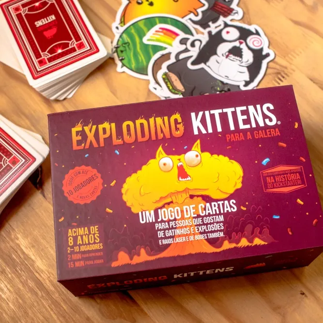 Exploding Kittens: Para a Galera - Galápagos Jogos Exploding Kittens: Para a Galera - Galápagos Jogos