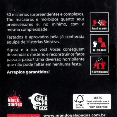 Black Stories 4 (Histórias Sinistras) - Galápagos Jogos