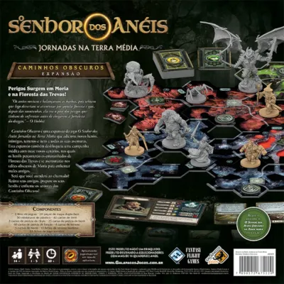 Senhor dos Anéis, O - Jornadas da Terra Média: Caminhos Obscuros (Expansão) - Galápagos Jogos